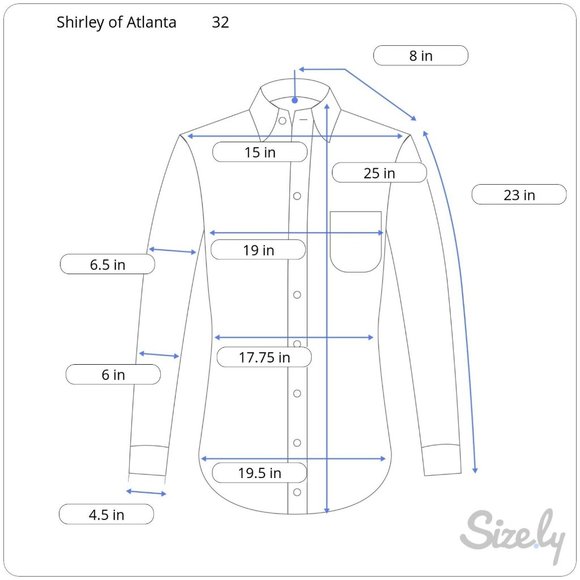 Vintage 1970s Shirley of Atlanta Blue Plaid Pearl Snap Western Blouse Size 32 M - Picture 5 of 5